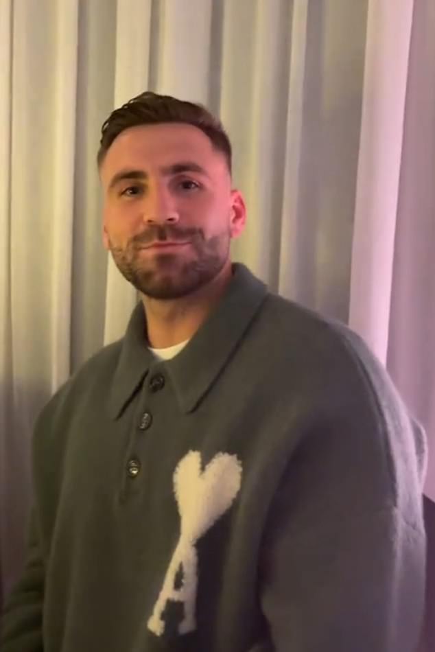 The 29-year-old footballer angered Manchester United supporters after appearing at a lavish New Year's Eve party in the 'embarrassing' video (pictured)