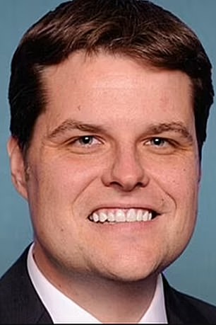 Matt Gaetz is pictured above in his official image for Congress