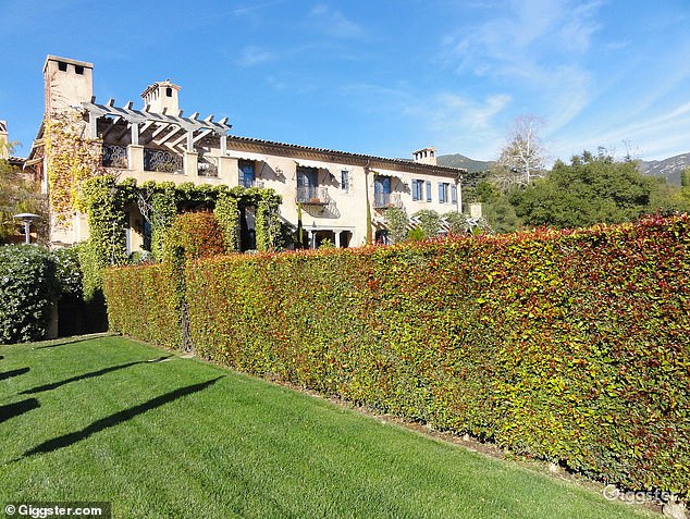 Known as 'The Chateau', the 14,563 square meter home is set in 5.4 hectares of land and immaculately trimmed hedges border the estate's stone-pillared entrance gates