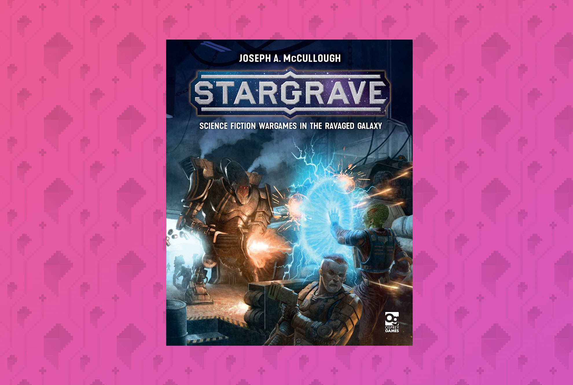 The cover for Stargrave depicts a desperate battle in an alien structure.