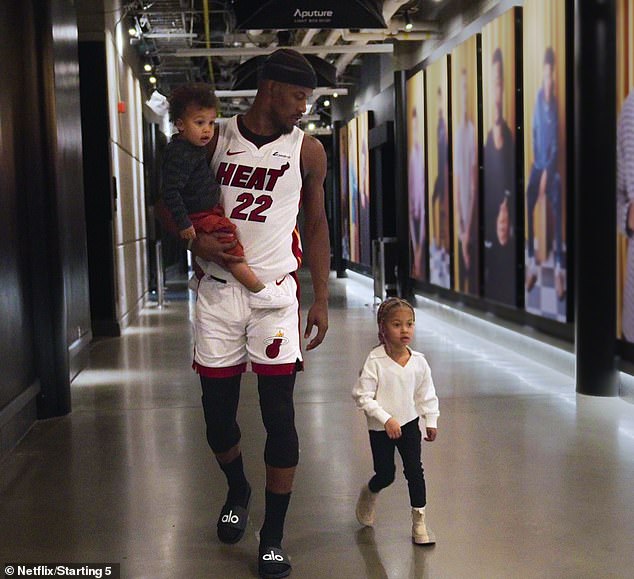 Butler's son Brayan and daughter Rylee were featured as toddlers in the 2024 Netflix documentary, Starting 5