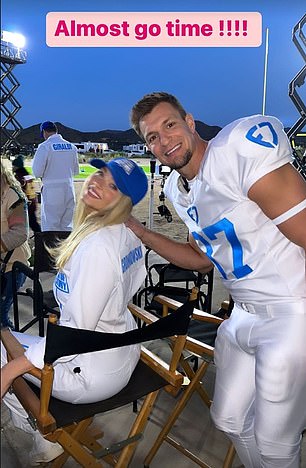 Gronkowski and longtime girlfriend, Sports Illustrated swimsuit model Camille Kostek