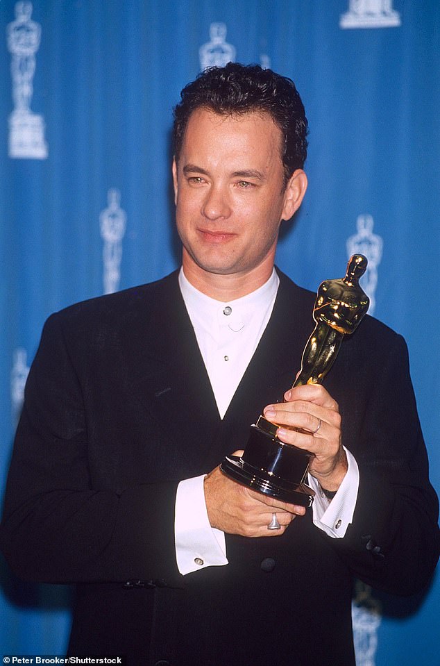 The show is facing an unprecedented crisis as official Academy Award committees, led by A-listers including Tom Hanks, Meryl Streep, Steven Spielberg and Emma Stone, monitor the situation daily; Hanks seen with his Oscar in 1994