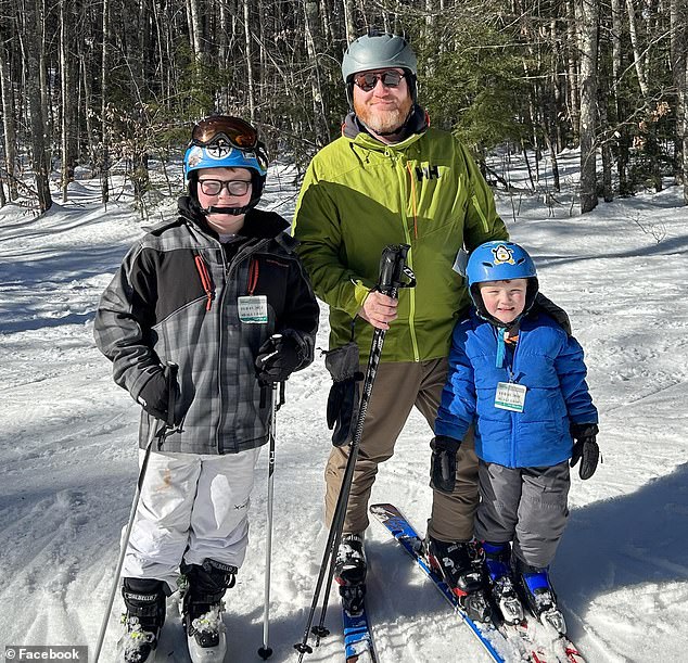 His father Paul Murray (centre) said Jack (left) was a keen skier and called the crash 'a one in a million accident'.