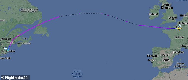 The traveler fell ill after the plane took off from Paris-Charles de Gaulle airport on Tuesday. Emergency services responded when the plane landed at Boston Logan International Airport