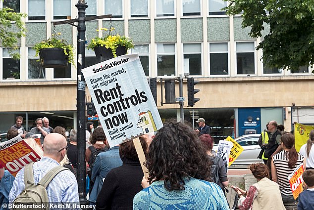 For: More than 30 MPs have signed an amendment that would cap rents within leases, a move backed by tenants' groups and some of Britain's biggest trade unions