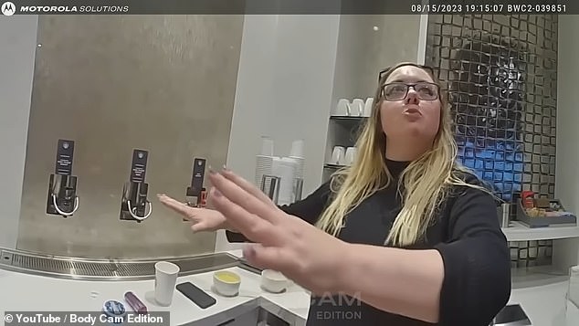 Shocking bodycam footage captured the moment Rachel Jackson panicked and fought with police during an airport meltdown