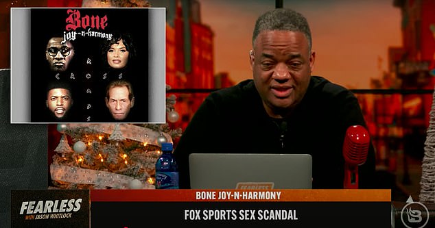 “He started competing with Shannon Sharpe in the sexual Olympics,” Whitlock alleged