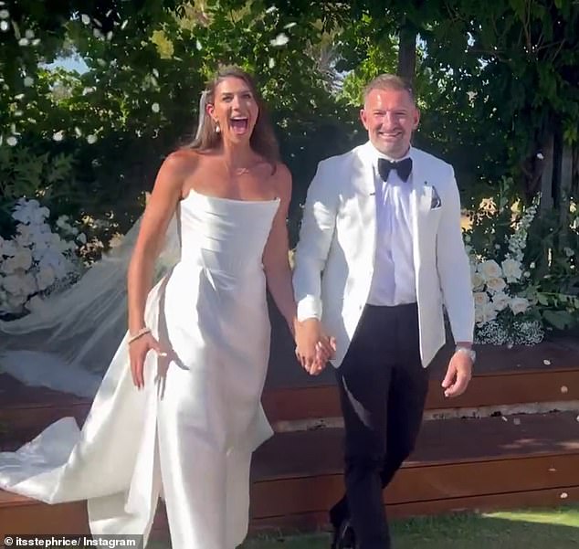 Stephanie previously revealed she had exchanged vows with the Australian pastor, 46, at a vineyard ceremony in his native Perth