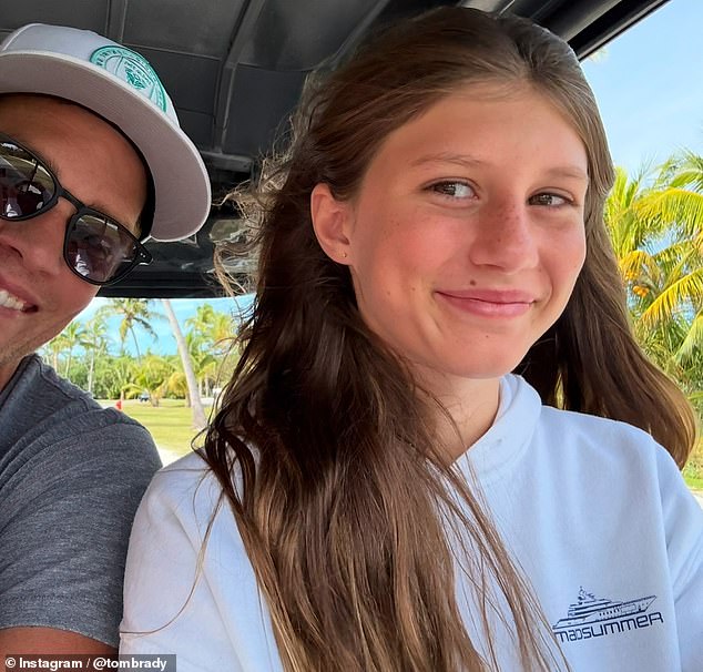 He also included a selfie with his daughter as they rode in a golf cart, putting big smiles on their faces as they spent quality time together.