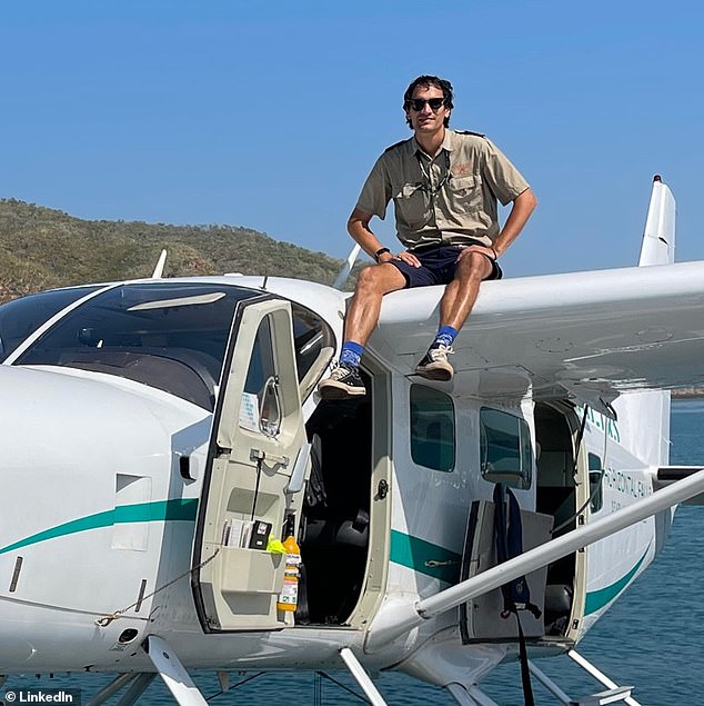 Australian man James Wong, 34, (pictured) Danish man Torben Poulsen, 60, and Swiss woman Danielle Grundbacher-Mosching, 65, were killed off the coast of Perth at 4pm on Tuesday.