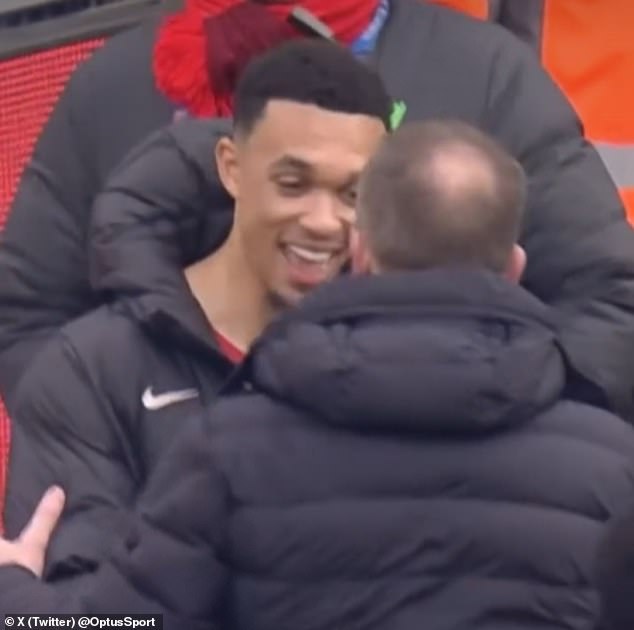 Trent Alexander-Arnold humbly celebrated Liverpool's FA Cup triumph with his former youth coach and Accrington Stanley manager John Doolan