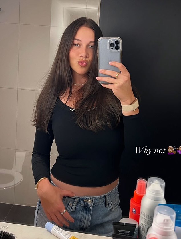 Anisimova recently ditched her blonde hair for a new brunette look in a social media post