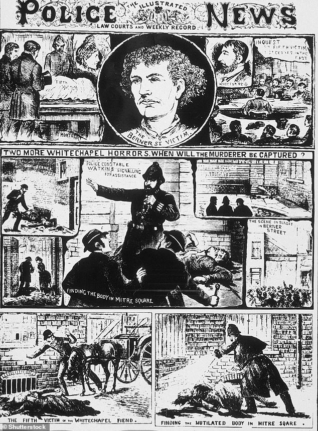 A newspaper clipping about the Whitehall Murders - a series of brutal murders that took place in 1888