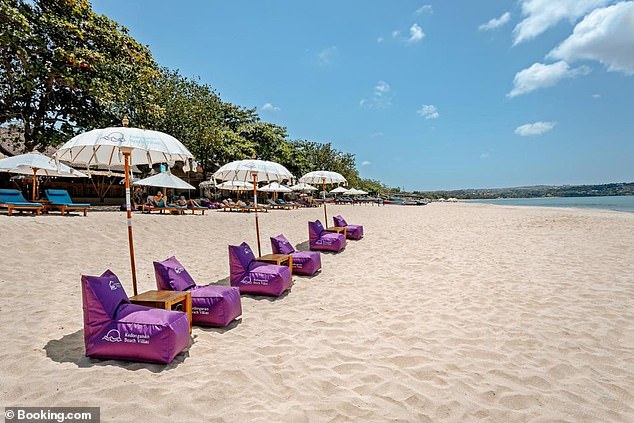 The normally spectacular Pantai Kedonganan Beach in Jimbaran, south of Kuta, pictured as tourists hope to find it