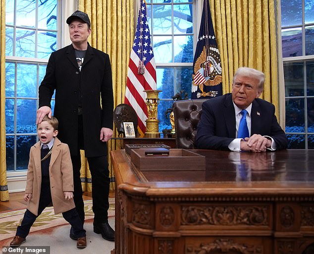 Donald Trump Mesmerized By Elon Musk's Son X As Four-year-old Steals