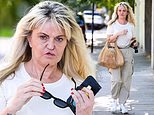 Danniella Westbrook shows off the results of her latest facial reconstruction surgery as she heads to filming for Vanessa's Feltz's new YouTube show