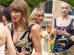 Newlywed Taylor Swift shows off her new haircut and huge engagement ring alongside Sabrina Carpenter, Phoebe Bridgers and Jack Antonoff at Oli Jacobs and Laura Sisk's wedding