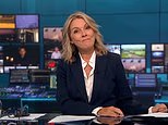 ITV News presenter Mary Nightingale looks teary as her voice breaks as she announces Dolly Parton's death and tells her to 'take a deep breath'