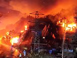 Second man arrested after fire destroyed Gatwick Airport holiday car park and destroyed 140 vehicles