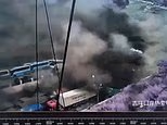 Terrifying footage of Nepal's tsunami disaster: Apocalyptic videos show an unstoppable wall of water destroying everything in its path and leaving nowhere for the victims to run
