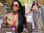 Yazmin Oukhellou is seen for the first time since police raided her home following a knife attack at a Mayfair nightclub