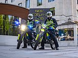 Body-worn video shows new fleet of 'game-changing' Met Police e-bikes cruising sidewalks and narrow streets in search of suspects