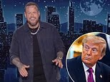Jelly Roll backtracks on accusations of being a 'liberal snowflake' and reveals his political beliefs after calling Trump a 'fat pig' on Jimmy Kimmel show