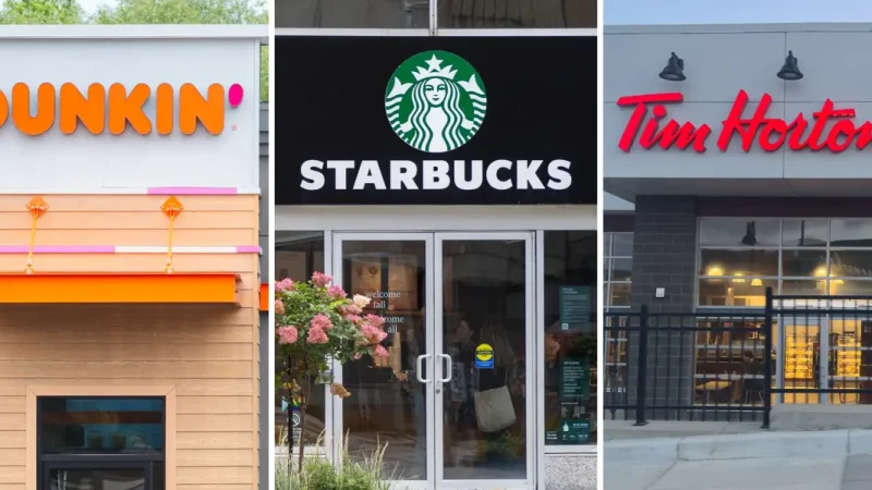 I spent $10 on breakfast at Dunkin', Starbucks and Tim Hortons. One chain provided the best value by far.