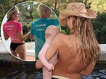 Sophie Habboo poses topless while cradling son Ziggy as she shares sweet snaps with husband Jamie Laing to mark the end of summer