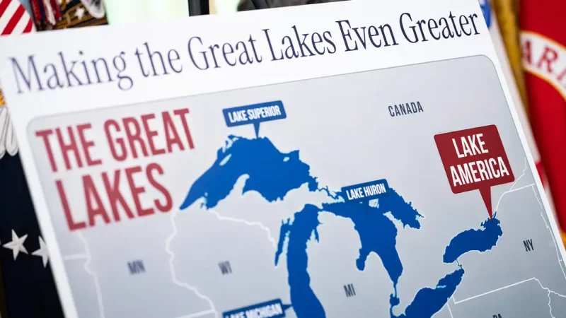 Here's how Google Maps handles the entire Lake Ontario, which is now 'Lake America'