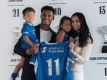 Ollie Watkins and wife Ellie start their new life in Saudi Arabia with their children after WAG broke down in tears over the footballer's sudden move from Aston Villa to Al-Hilal