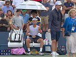 US Open star melts down with coach who REFUSES to treat 'cramp' during medical timeout
