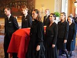 Reaction mounts as stepson of King of Norway's rapist carries late Harald V's coffin after being released from house arrest