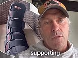 John Bishop reveals he broke his ankle in motorcycle accident and has to withdraw from charity bike ride with Sir Chris Hoy