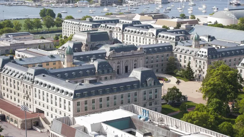 In the world's largest student house, a naval academy building with 4,600 beds and its own zip code