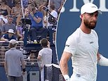 Tennis bad boy makes remarkable move to leave US Open match after destroying racket in angry outburst... but referee tells him he can't