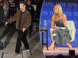 Jennifer Aniston's boyfriend Jim Curtis says 'you don't have to live as a victim' as they talk about harrowing health battle that saw him use a cane