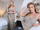 Grace Hayden channels Marilyn Monroe in a plunging dress as she reveals her racewear rule for showing skin