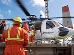 Hundreds of North Sea workers risk a travel ban on helicopters because they are too heavy