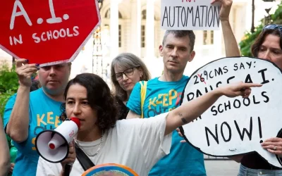 On the parent fight that led to the expulsion of AI from New York schools: "Wait, my 7-year-old is using AI?"