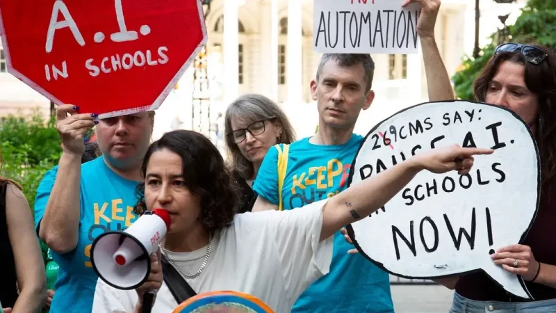 On the parent fight that led to the expulsion of AI from New York schools: "Wait, my 7-year-old is using AI?"
