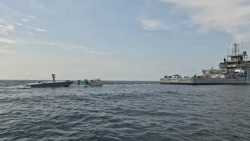 The US Navy is testing robotic refueling to push drone boats deeper into risky waters without endangering sailors