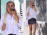 Amanda Bynes, 40, shows off her 30-pound weight loss in a sheer miniskirt after reacting to Hayden Panettiere's death