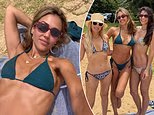 Jessica Alba, 45, shows off her fit physique in tiny crochet bikini during an Italian getaway with younger boyfriend Danny Ramirez, 33