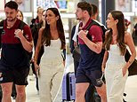 Lachie Neale puts on a brave face as he steps out with glamorous new girlfriend Emma Field after Lions loss