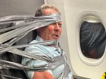 American Airlines passenger from hell who had to be DUCT-TAPED to his seat after uttering racist and homophobic comments is identified as a real estate agent in Arizona