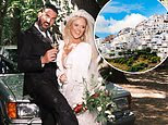 Emily Atack ties the knot for a second wedding this weekend: the Rivals star marries Alistair Garner in front of 200 guests in the beautiful Spanish hilltop town of Mojacar