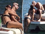 Bikini-clad Katie Holmes, 47, KISSES boytoy Jason Bard Yarmosky, 39, as romance heats up during a Lake Como getaway