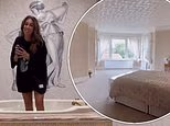 Stacey Solomon's fans joke 'it's bigger than my flat' as she shows off her new home's HUGE master suite - with crazy dressing room, 'biggest bathroom ever' and nude murals
